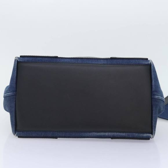 BALENCIAGA Navy Cabas S Hand Bag Denim Silver Blue 339933 Auth yk15288 - Picture 9 of 16